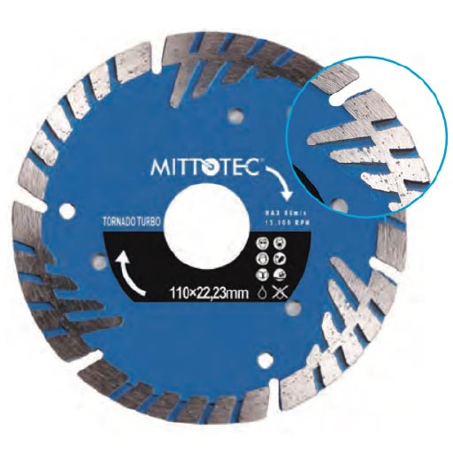 Алмазный диск Торнадо с турбонаддувом