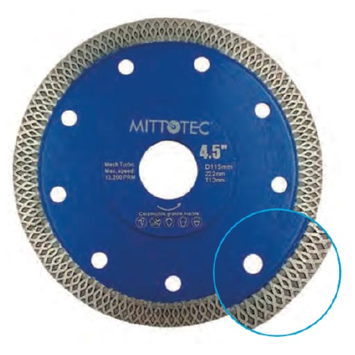 Алмазный диск с волнообразным турбоободом